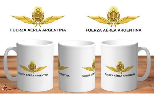 Taza De Ceramica Fuerza Aerea Argentina Escudo 02