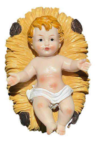 Figura Del Niño Jesús En, Escultura De Resina,