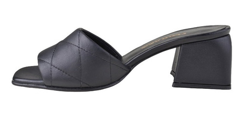 Imagen 5 de 9 de Zuecos Mules Taco Bajo De Mujer De Cuero Kroll - Ferraro