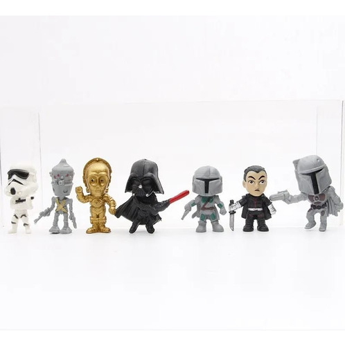 Pack 14 Miniaturas Star Wars Grogu Yoda Darth Vader bb8 4 cm