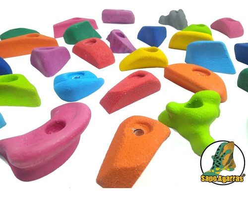 Imagem 1 de 5 de 20 Agarras De Escalada Infantil Ou Adulto Promoção