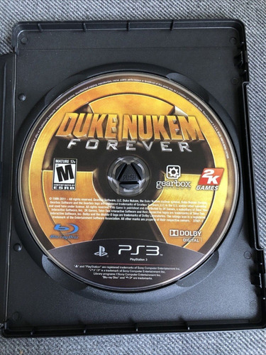 Duke Nukem Forever Ps3 Somente O Disco.