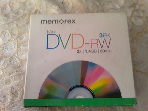 Mini Dvd-rw 3pk 2x 1.4gb 30 Min 