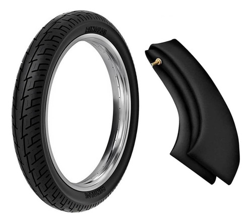 Pneu Moto Rinaldi Aro 14 80/100-14 49l Traseiro E Câmara Ar