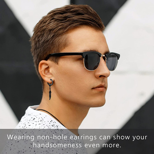 20 Piezas Aretes Falsos Piercing Hombre Mujer Arracadas Set