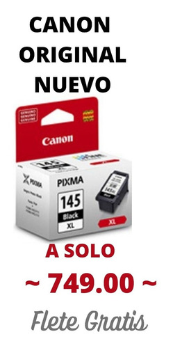 Imagen 1 de 1 de Canon Pg 145 Xl Tinta Negra 12 Ml Parte 8274b001aa Sku 61812