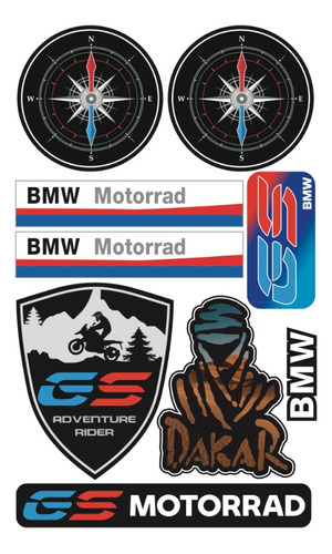 Set Stickers Bmw Gs Para Personaliza Tu Moto Y Equipo 07