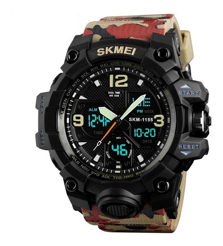 Reloj Deportivo Militar De Hombre Camuflaje Táctico