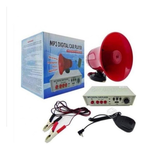 Kit De Perifoneo Megafono Amplificador + Bocina + Microfono