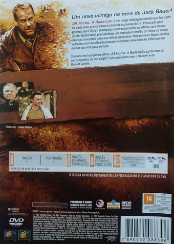 24 Horas A Redenção Dvd Kiefer Sutherland
