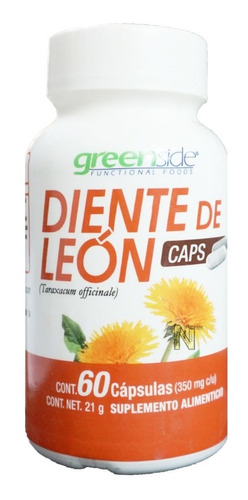 Greenside Diente De Leon 21g, 60 Capsulas Sfn Sabor Sin Sabor