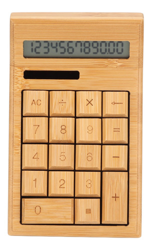 Batería Solar Solar Bamboo Calculator Cs19 De Doble Potencia