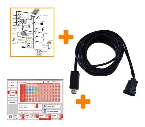 Interface Aeb Scanner Gnc 5ta Multimarca + Soft + Manuales