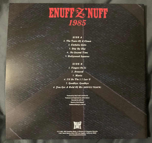 Lp Nuevo: Enuff Znuff - 1985 (1994)