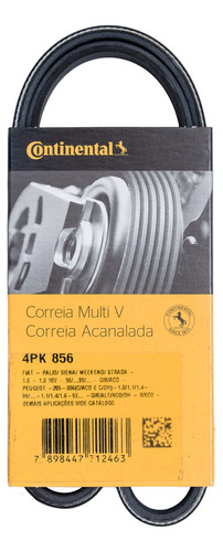 Correia Poly V Alternador Palio Weekend 1.6 16v (acd) 2005