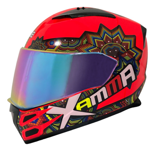Casco Integral Edge Helmet Forza Xamma Diseño Brillante