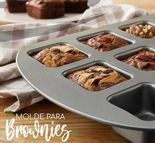 Molde Teflón Para Brownies 9 Cavidades