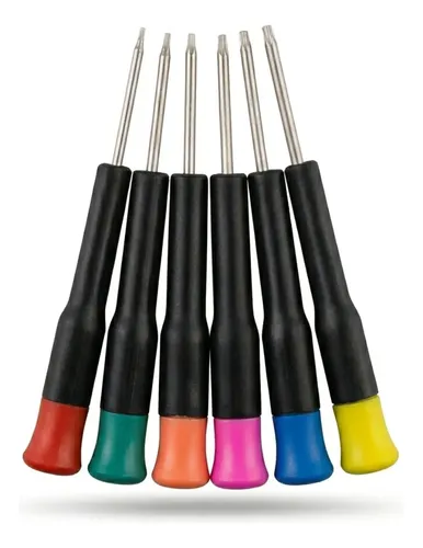 Kit Chave Torx Profissional T5 A T10 6 Peças Alta Precisão