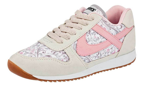 Tenis Mujer Panam 010607-1136 Blanco Rosa 101-922