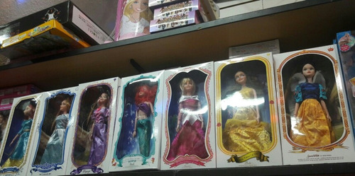 Princesas Disney Lote X 7 Muñecas Ariel Rapunzel Blancanieve