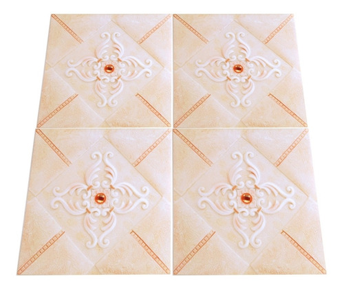 10 Pegatinas Autoadhesivas De Pvc Para Suelo De Baldosas, Ad