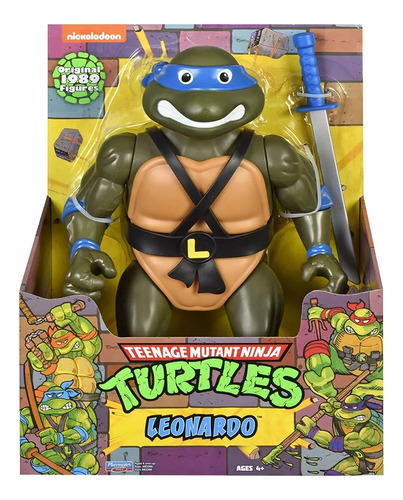 Tortugas Ninja Mega Figura Leonardo Articulada 30cm Coleccio