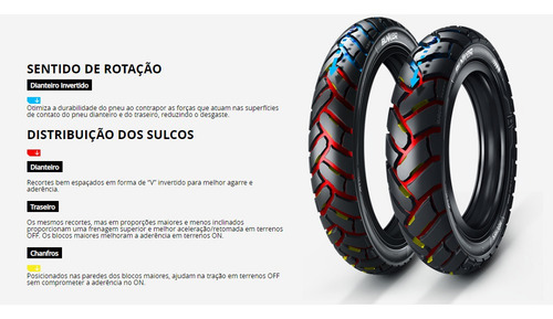 Combo Pneus Honda Xr 250 Tornado Dianteiro + Traseiro
