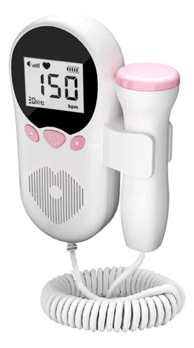 Doppler Fetal Monitor Para Bebe Monitor Para Escuchar Latido Rosa