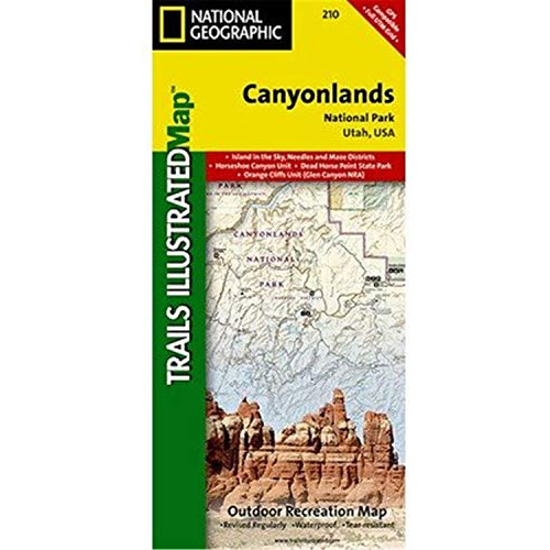 National Geographic Parque Nacional Canyonlands Mapa # 210.