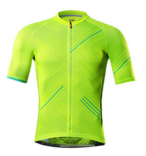 Santic Cycling Jerseys Men's Short Sleeve Bike Shirts Full Z