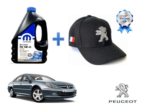 Garrafa Aceite Mopar + Gorra Peugeot 607 2002 A 2008