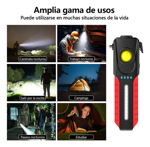Xing Linterna Táctica Lampara Led Recargable De Mano