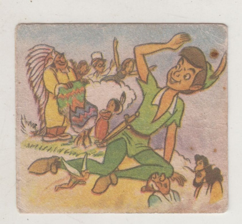 Cine 1954 Tarjeta Walt Disney Peter Pan Unica Album Uruguay