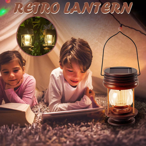 Lâmpada De Vedação De Luz Led Suspensa Solar Lanterna De Pa