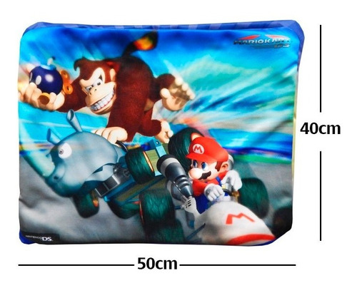 Funda De Almohada Super Mario Bros Kart Donkey Kong Calidad