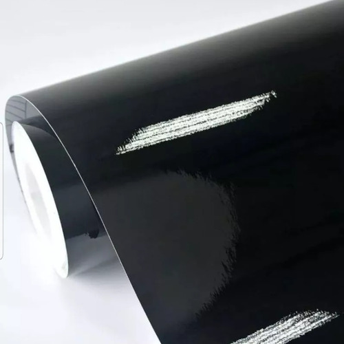 Vinil Negro Gloss Piano Quemacocos Anti Burbujas 1.50m X2m
