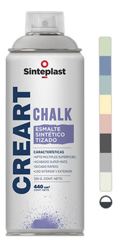 Esmalte Pintura En Aerosol Creart Chalk Sinteplast 400cm3