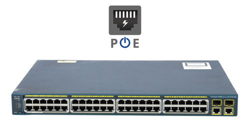 Switch Cisco Administrable C2960 48 Puertos 10/100 Mbps Poe