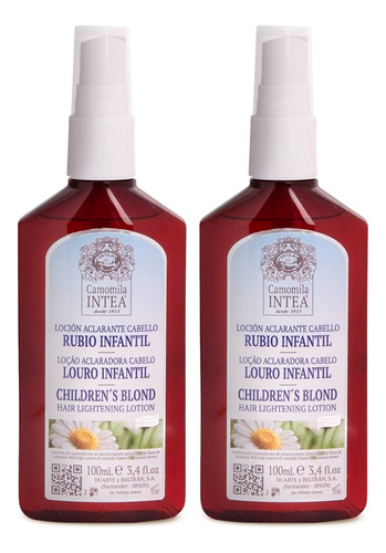 Spray Clareador De Cabelo Intea Camomila Para Crianças 100ml