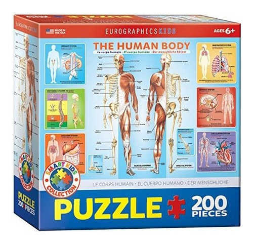 Rompecabezas Del Cuerpo Humano De Eurographics (200 Piezas)