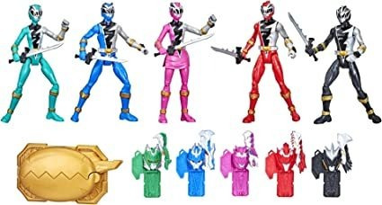 Power Rangers Dino Fury 5 Ranger Team Multipack 6 Pulgadas