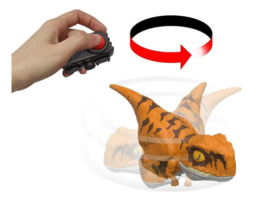 Jurassic World Dominion Clicker Tracker Atrociraptor Amarill