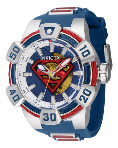 Reloj Para Hombres Invicta Dc Comics 41025 Rojo Azul