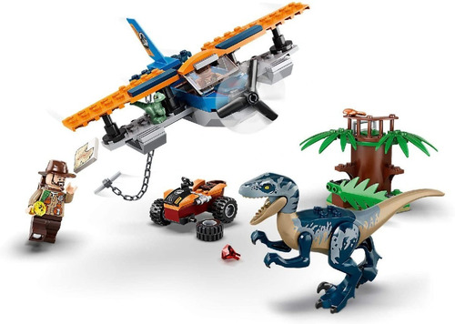 Lego Jurassic World 75942 Rescate En Biplano 101 Pzs