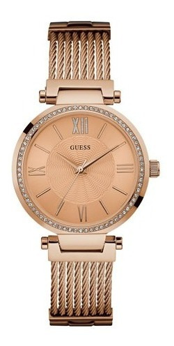 Reloj Para Dama Guess Soho W0638l4 Oro Rosa