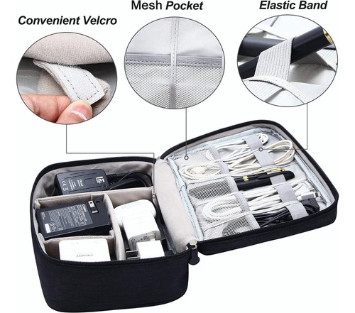 Baidai Organizador Cables Usb Cel Viajes Funda Maleta