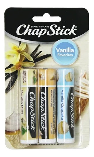 Chapstick Vanilla Favorites Balsamo Labial Pack X 3