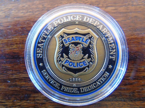 Medalla Coin Original Depto. Policía Seattle Usa