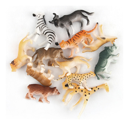 Figura J Kids De Plástico Con Varios Animales De Juguete En