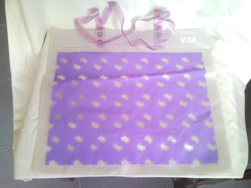 Bolso Violeta De Plástico Transparente